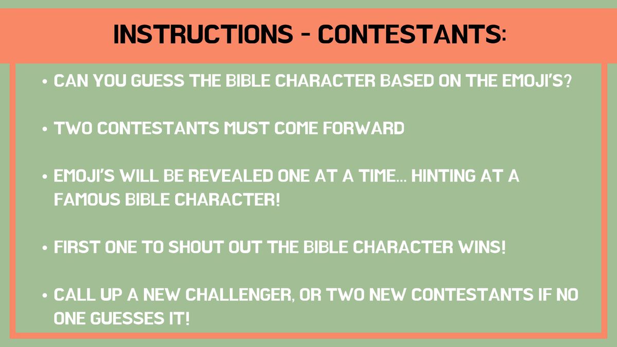 Bible Emoji Battle: Bible Character Edition image number null